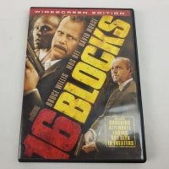 16 Blocks (2016 Film) DVD Movie Bruce Willis - Picture 1 of 4